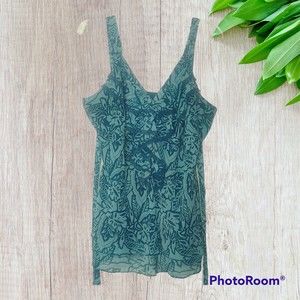 New York City Design Co. Sleeveless Ruffle Blouse Size Petite XL Back Tie